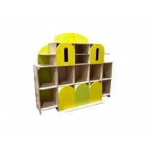 Стенка для игрушек В домике