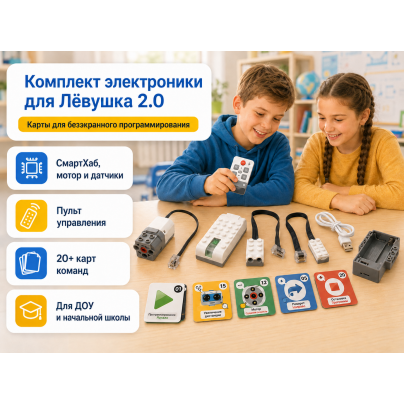 Комплект электроники для Лёвушка 2.0 + карты программирования