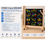 STEM Стена 900х800 передвижное основание двухсторонняя с комплектом игровых элементов для конструирования
