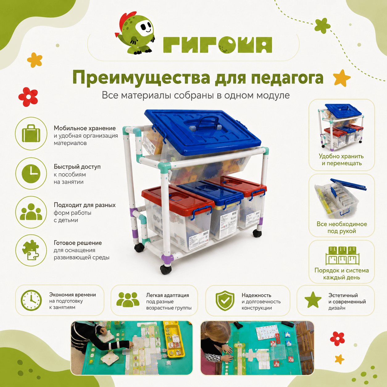 Преимущества мобильного модуля для педагога