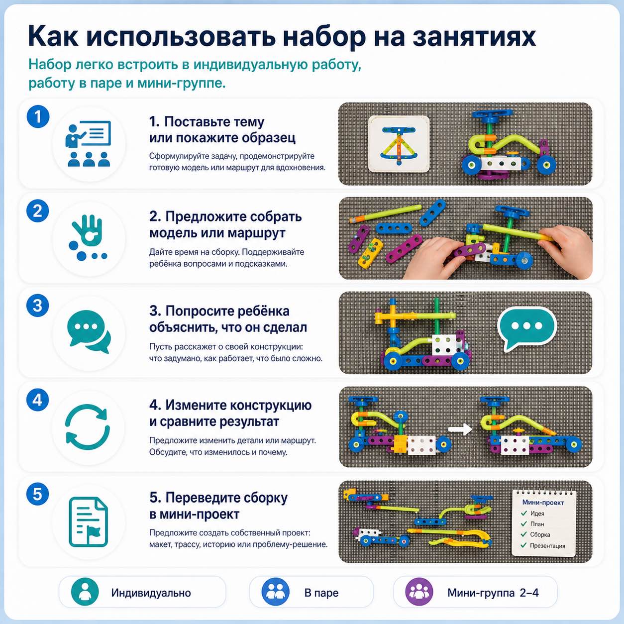 Как использовать набор Трассы Gigo на занятиях